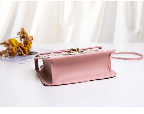Μικρή Daisy PVC καλοκαιρινό Κορεάτικα Διαφανή Μοντέλα Jelly κινητό τηλέφωνο Προσαρμοσμένη τσάντα Tote