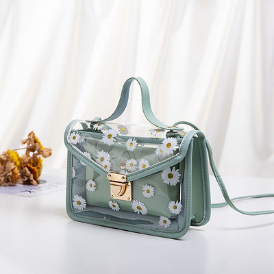 Μικρή Daisy PVC καλοκαιρινό Κορεάτικα Διαφανή Μοντέλα Jelly κινητό τηλέφωνο Προσαρμοσμένη τσάντα Tote