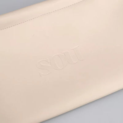 Προσαρμοσμένο χρώμα Luxury Lady PU Leather Drawstring Cosmetic Pouch με προσαρμοσμένο λογότυπο