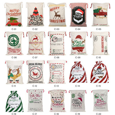 2023 Drawstring 50x70 Soft Kids Red Santa Sack με σχοινί Όλες οι εποχές OEM/ODM Αποδεκτό