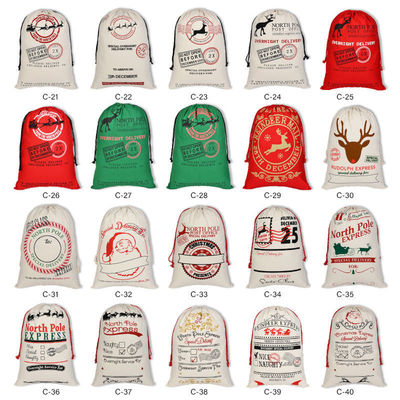 2023 Drawstring 50x70 Soft Kids Red Santa Sack με σχοινί Όλες οι εποχές OEM/ODM Αποδεκτό