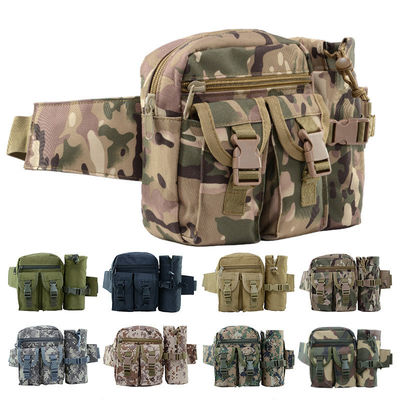 Προσαρμοσμένο χρώμα Oem Άνδρες Camo Tactical Fanny Pack Utility Τσάντα με μπουκάλι νερού
