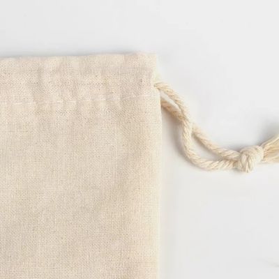 Προσαρμοσμένο χρωματικό λογότυπο Τυπωμένο Φορητό Βαμβακερό Καμβά Διπλό Δαχτυλίδι Επαναχρησιμοποιήσιμη τσάντα με σκόνη