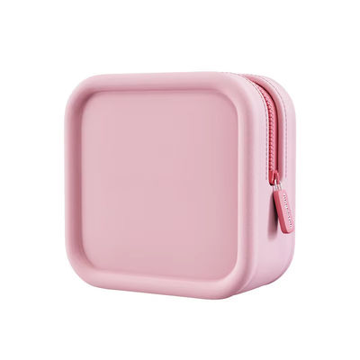 Η καθημερινή ζωή Custom Logo Square Silicone Makeup Bag με αδιάβροχο σχεδιασμό και υλικό
