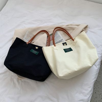 Τελευταία μόδα Custom Logo Canvas Pocket Μεγάλη χωρητικότητα Μαθητής Μονή τσάντα ώμου