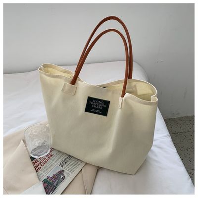 Τελευταία μόδα Custom Logo Canvas Pocket Μεγάλη χωρητικότητα Μαθητής Μονή τσάντα ώμου