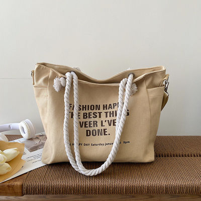 Unisex αδιάβροχο πολυτελές καμβά Corduroy Tote τσάντα για εξατομικευμένο χρώμα καθημερινή ζωή