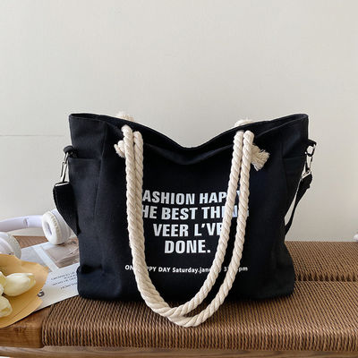 Unisex αδιάβροχο πολυτελές καμβά Corduroy Tote τσάντα για εξατομικευμένο χρώμα καθημερινή ζωή