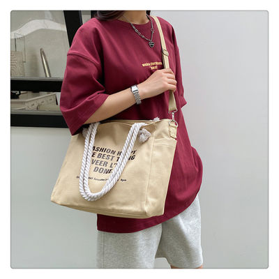 Unisex αδιάβροχο πολυτελές καμβά Corduroy Tote τσάντα για εξατομικευμένο χρώμα καθημερινή ζωή