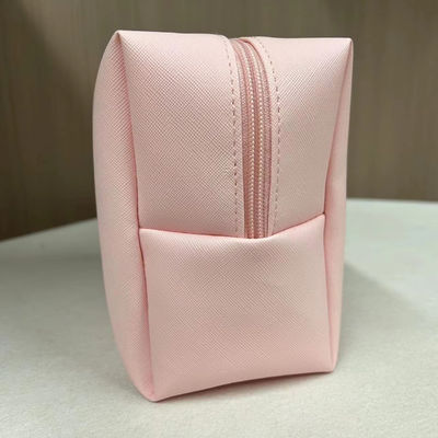 Εκτύπωση Τύπου PU Αδιάβροχο Ziplock Cosmetic Bag Μακιγιάζ Πορτοφόλι σε Custom Pink Candy Color