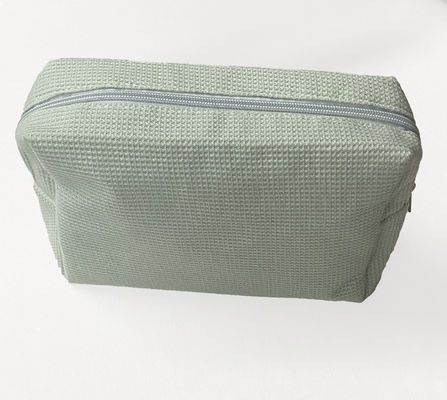 Προσαρμοσμένο ιδιωτικό λογότυπο Corduroy Striped Μακιγιάζ τσάντα για τις νεότερες μοντέρνες γυναίκες στυλ
