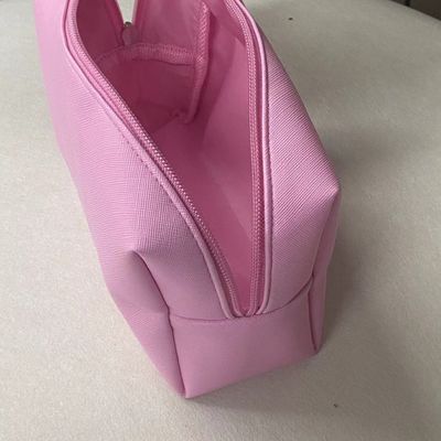 Μικρό χρώμα βαμβάκι Pu Κοσμητική κάλυψη σακούλα κενή σκόνη πλύση τσάντα με προσαρμοσμένο χρώμα