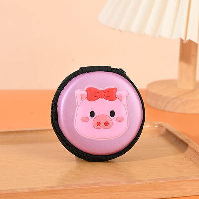 Τύπος μοτίβου άλλοι Στρογγυλο 2d 3d Coin Usb Lines Earphone PVC Eva Organizer Bags