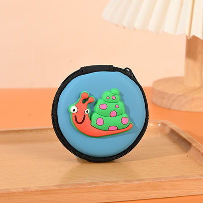 Τύπος μοτίβου άλλοι Στρογγυλο 2d 3d Coin Usb Lines Earphone PVC Eva Organizer Bags