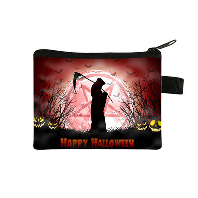 2024 Halloween Cartoon Purse Παιδικό φορητό μικρό πορτοφόλι με εκτυπωμένο σχέδιο