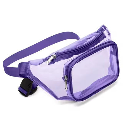 Προσαρμοσμένο εξωτερικό υδατοασφαλές PVC Clear Fanny Pack OEM / ODM Ιδανικό για άνδρες και γυναίκες σε κίνηση