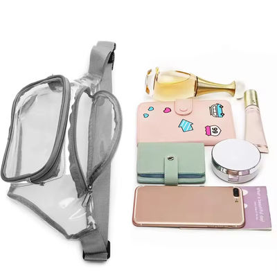 Προσαρμοσμένο εξωτερικό υδατοασφαλές PVC Clear Fanny Pack OEM / ODM Ιδανικό για άνδρες και γυναίκες σε κίνηση