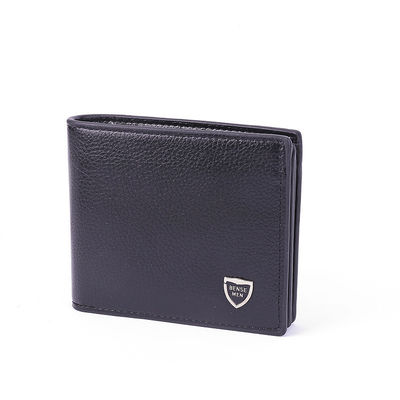 Ανδρικό Bifold Crazy Horse Πραγματικό δερμάτινο πορτοφόλι με 2 ID παράθυρο Full Grain δέρμα