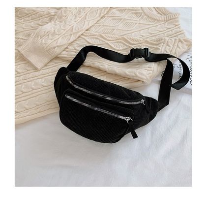Μονάδα Unisex Corduroy Waist Bag για τρέξιμο και γυμναστήριο με προσαρμοσμένο λογότυπο