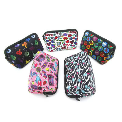 Προσαρμοσμένο λογότυπο Neoprene Sublimation Cosmetic Pouch Μακιγιάζ τσάντες για κυρίες τσάντες