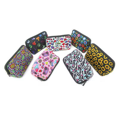 Προσαρμοσμένο λογότυπο Neoprene Sublimation Cosmetic Pouch Μακιγιάζ τσάντες για κυρίες τσάντες