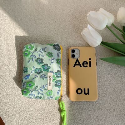 Ταξιδιωτικό μακιγιάζ Κοσμετική τσάντα Κουτί Custom βαμβάκι καμβά τσάντα τουαλέτα λουλούδια μακιγιάζ τσάντα