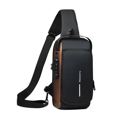 2023 Τελευταία μόδα ανδρική crossbody τσάντα με υδατοασφαλές σχεδιασμό και προσαρμοσμένο λογότυπο