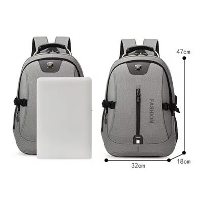 Κύριο υλικό Oxford Custom Logo USB Σχολική τσάντα για άθληματα και φορητό υπολογιστή