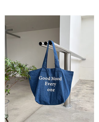 Όλες οι εποχές Vintage τζίνι Γράμμα Tote τσάντα Προσαρμοσμένη για μεγάλη χωρητικότητα και περισσότερα
