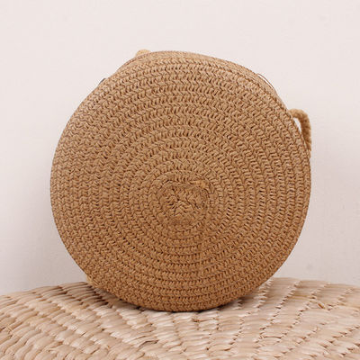 Unisex Retro Trend Beach Bag Woven Straw Handbag για βαλίτσες μεγάλης χωρητικότητας