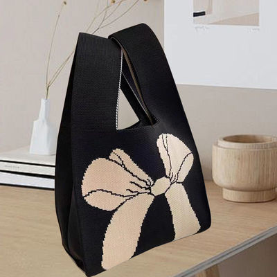 Προσαρμοσμένο σχεδιασμό τσάντας για το Tote Design πλεκτό βιολογικό ύφασμα βαμβακιού με φιλικό προς το περιβάλλον κόμπο