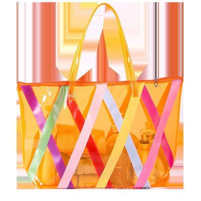 Χονδρεμπόριο Online Shopping Μεγάλη τσάντα παραλίας PVC Tote με προσαρμοσμένο λογότυπο αποδεκτό