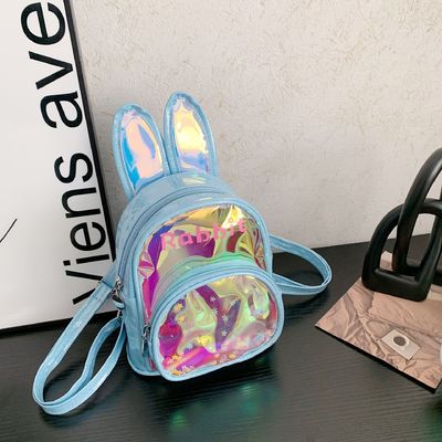Προσαρμοσμένο λογότυπο Αποδεκτό 3D Κουνέλι Παιδιά Σχολική τσάντα Κασκόλ τσάντα Γλυκιά τσάντα κοριτσάκι