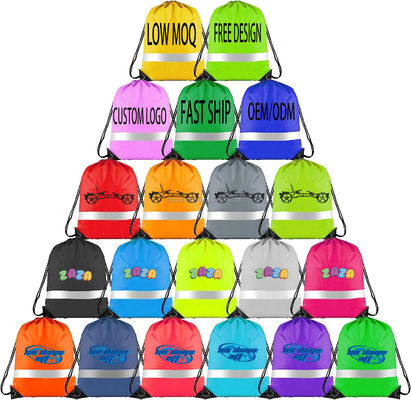 Κλειδωτήριος σχοινί Custom Logo 210D Polyester Drawstring Mockpack για ταξίδια