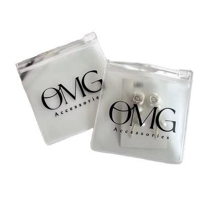 Διαφανές Custom Logo πλαστικό Ziplock κοσμήματα τσάντα για εξατομικευμένη συσκευασία κοσμημάτων