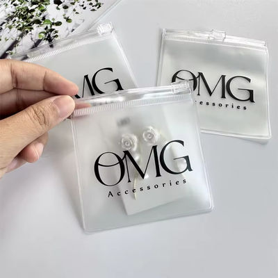 Διαφανές Custom Logo πλαστικό Ziplock κοσμήματα τσάντα για εξατομικευμένη συσκευασία κοσμημάτων