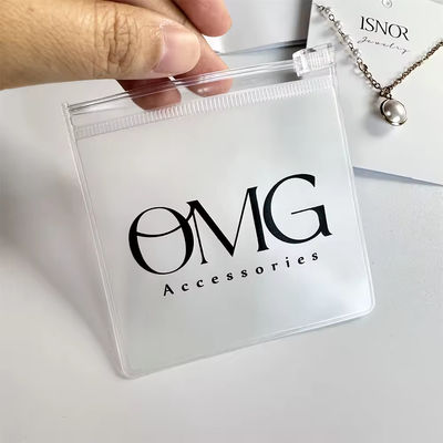 Διαφανές Custom Logo πλαστικό Ziplock κοσμήματα τσάντα για εξατομικευμένη συσκευασία κοσμημάτων