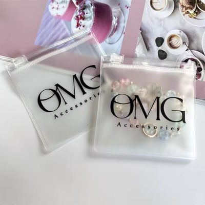 Διαφανές Custom Logo πλαστικό Ziplock κοσμήματα τσάντα για εξατομικευμένη συσκευασία κοσμημάτων