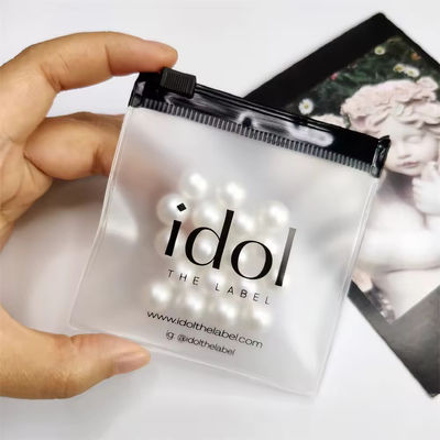 Διαφανές Custom Logo πλαστικό Ziplock κοσμήματα τσάντα για εξατομικευμένη συσκευασία κοσμημάτων