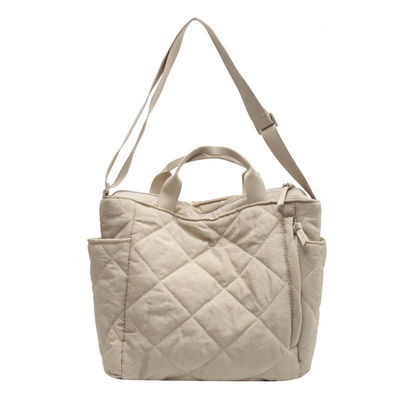 Ελαφρύς βάρος νάιλον Custom Logo Γυναίκες Puffy τσάντα Quilted Tote τσάντα Μονή τσάντα ώμου