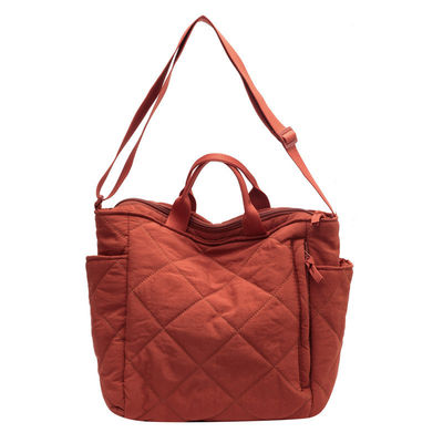 Ελαφρύς βάρος νάιλον Custom Logo Γυναίκες Puffy τσάντα Quilted Tote τσάντα Μονή τσάντα ώμου