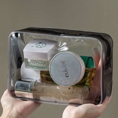 Υλικό PVC Καλλυντικά Εύκολη διαφάνεια Κουτί οργανωτής μακιγιάζ για ταξίδια γυναικών