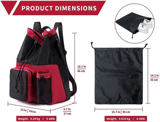 Αποδεκτό OEM/ODM Bow Pattern Mesh Gym Backpack για πισίνα Beach Yoga Work Gear