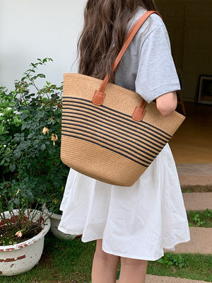 Νέα μόδα Μεξικό Γαλλικό καλάθι άχυρο Weave beach bags 2024 Tote bag για γυναίκες