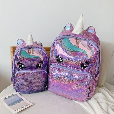 Προσαρμοσμένο λογότυπο Rainbow Glitter Σχολικές τσάντες για έφηβους Κορίτσια Νέα μόδα στυλ