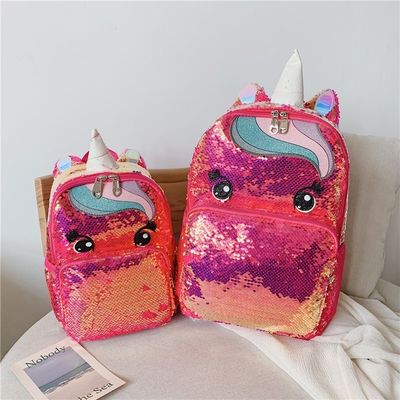 Προσαρμοσμένο λογότυπο Rainbow Glitter Σχολικές τσάντες για έφηβους Κορίτσια Νέα μόδα στυλ