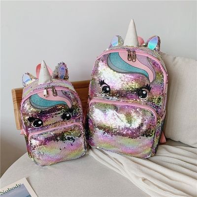 Προσαρμοσμένο λογότυπο Rainbow Glitter Σχολικές τσάντες για έφηβους Κορίτσια Νέα μόδα στυλ