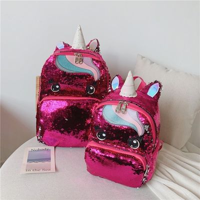 Προσαρμοσμένο λογότυπο Rainbow Glitter Σχολικές τσάντες για έφηβους Κορίτσια Νέα μόδα στυλ