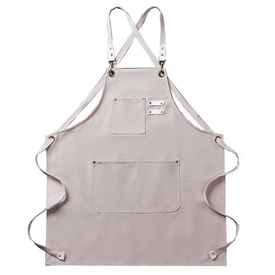 Ονομαστική τύπου Υπηρεσιακό προσωπικό Custom Canvas Chef Cotton Unisex Προπόνημα για την εργασία μπαρ της κουζίνας
