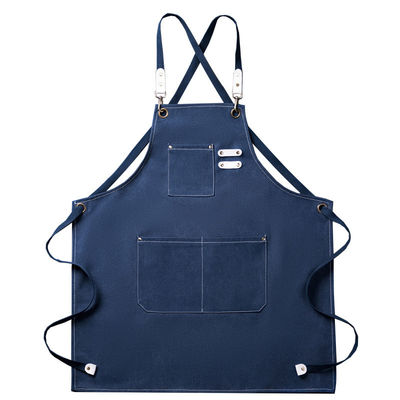 Ονομαστική τύπου Υπηρεσιακό προσωπικό Custom Canvas Chef Cotton Unisex Προπόνημα για την εργασία μπαρ της κουζίνας